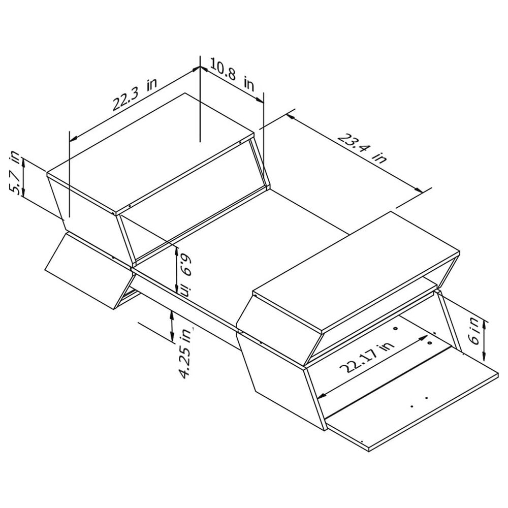 Furniture of America Pierson Coffee Table in White, , large