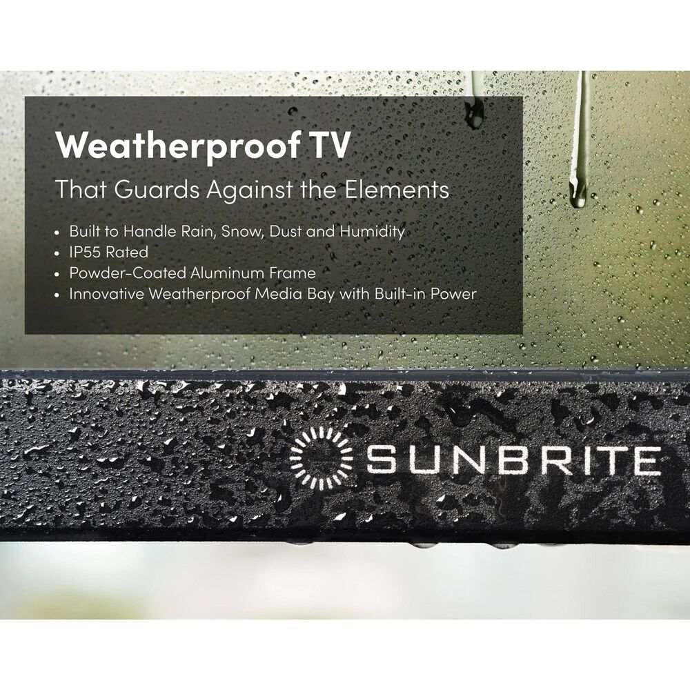Sunbrite 65&quot; Solis Series - Full Sun - 4K UHD HDR in Black - Smart Outdoor TV, , large