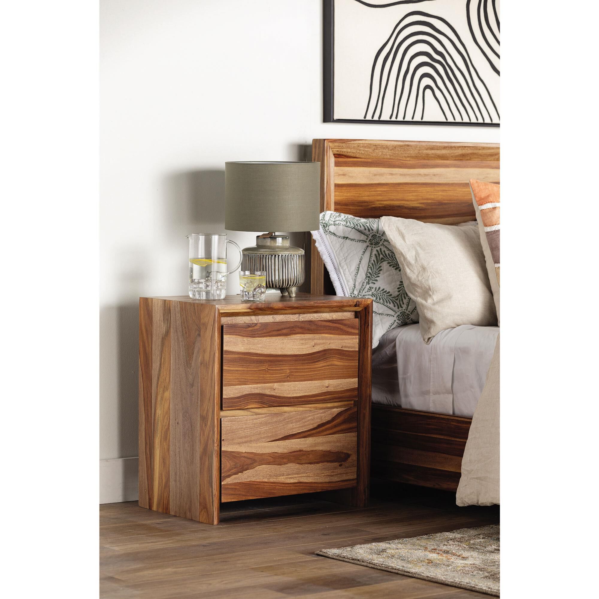 Millenium Dressonni 2-Drawer Nightstand in Brown