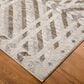 Feizy Vancouver 39NQF 8" x 10" Beige and Brown Area Rug, , large