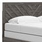 Ashley Sylveri King Chevron Panel Bed in Gray, , large