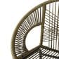 Hearth and Haven Ferrara Outdoor Faux Wicker Barstool in Green (Set of 2), , large
