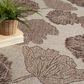 Nourison Garden Oasis Natural 4" x 6" Indoor/Outdoor Area Rug, , large