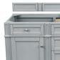 James Martin Vanities Brittany 60" Double Bathroom Vanity in Urban Gray with 3 cm Eternal Jasmine Pearl Quartz Top, , large