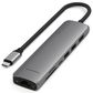 Satechi 7-in-1 USB-C Slim Multiport Adapter with Ethernet in Space Grey, , large