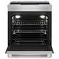 JennAir 6.2 Cu. Ft. Slide-In Electric Induction Range in Stainless Steel and Black, , large