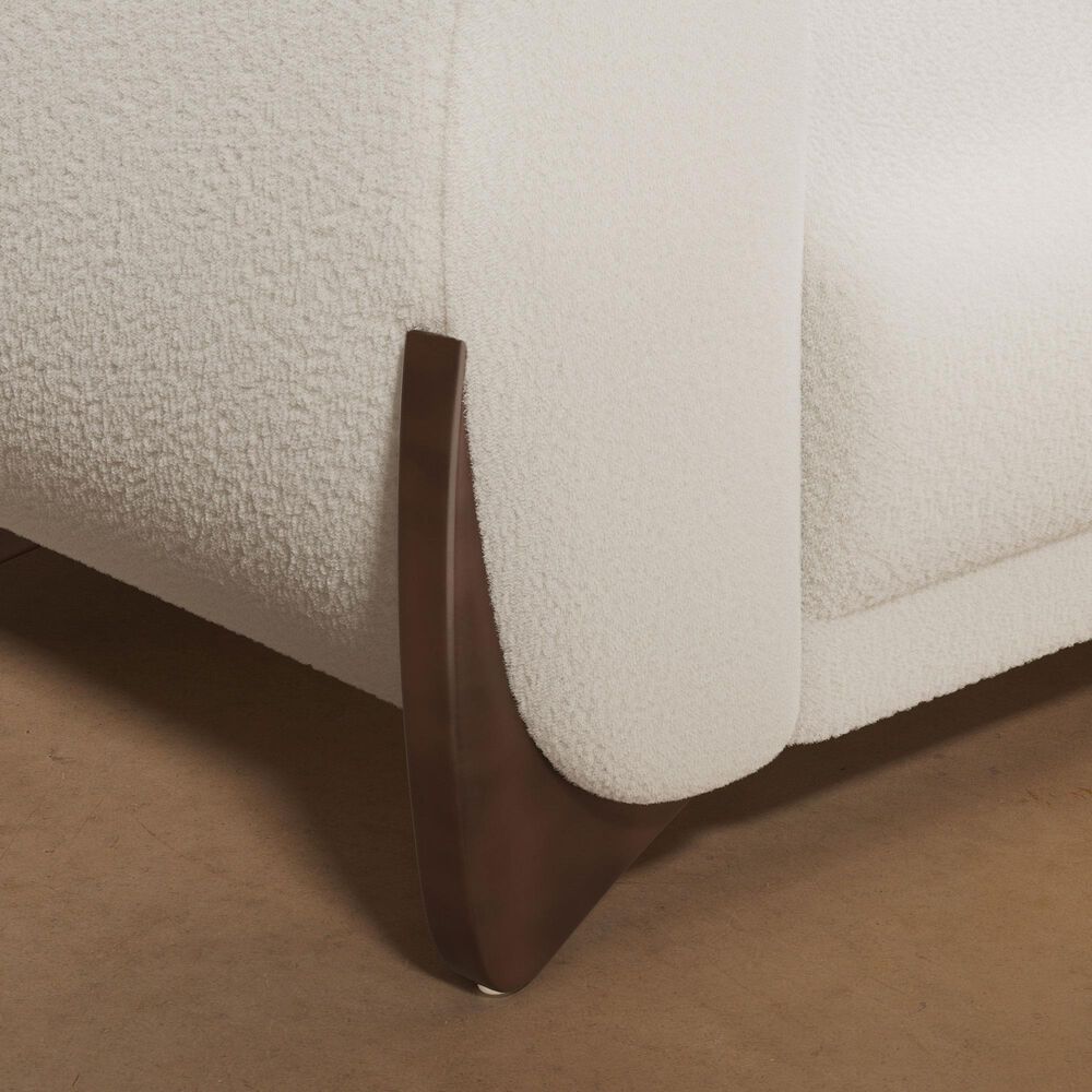 Morden Fort Cloud Boucle Stationary Sofa in White, , large