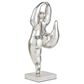 Maple and Jade 20" x 7" Dancing Women Sculpture in Silver, , large
