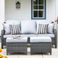 HOMLUX Patio Rattan Sofa Set in Gray, , large