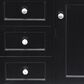 James Martin Vanities Brittany 30" Single Bathroom Vanity in Black Onyx with 3 cm Carrara White Marble Top and Rectangle Sink, , large