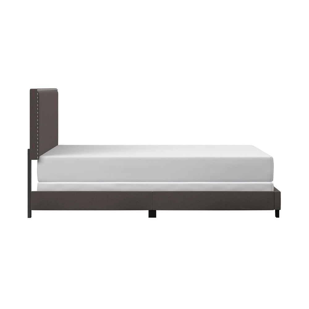 Richlands Furniture Willow King Upholstered Panel Bed in Charcoal, , large