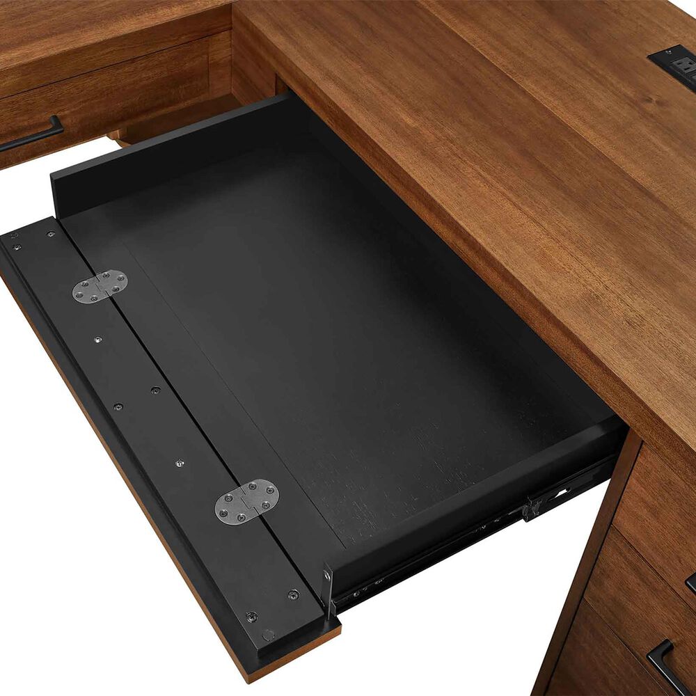 Wycliff Bay PEDASTAL L-DESK, , large