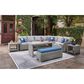 Ashley Naples Beach 4-Piece Outdoor Sectional in Gray, , large