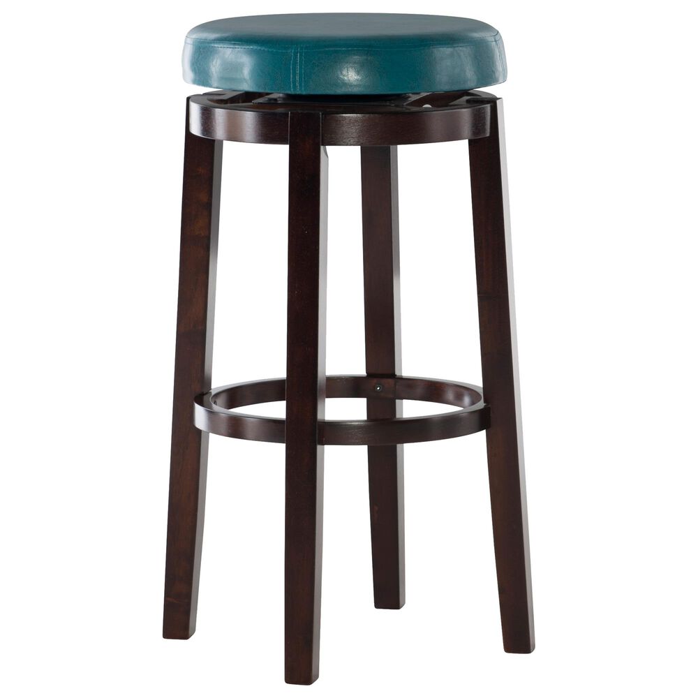 Linden Boulevard Maya 29" Barstool in Teal, , large