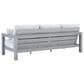 Ashley Hurley Park Patio Sofa in Gray, , large
