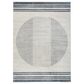 Nourison Astra Machine Washable ASW05 4" x 6" Ivory and Blue Area Rug, , large