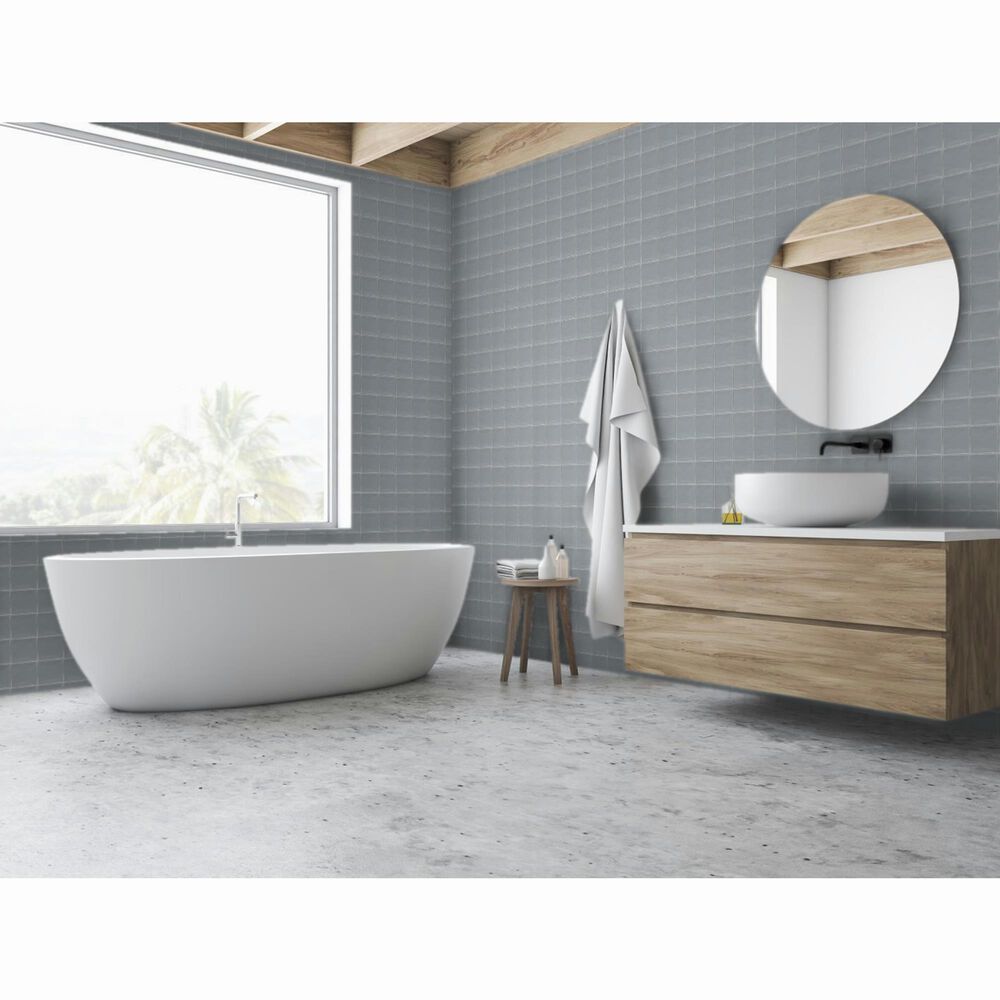 Emser Hues Cement 4&quot; x 4&quot; Ceramic Tile, , large