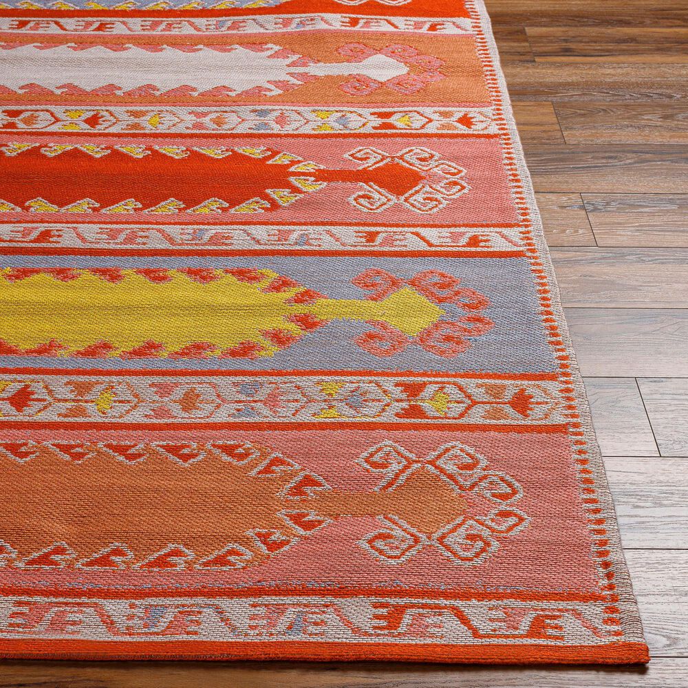Surya Sajal 2&#39; x 3&#39; Brick Red, Camel, Ivory, Rose, Light Blue and Mustard Area Rug, , large