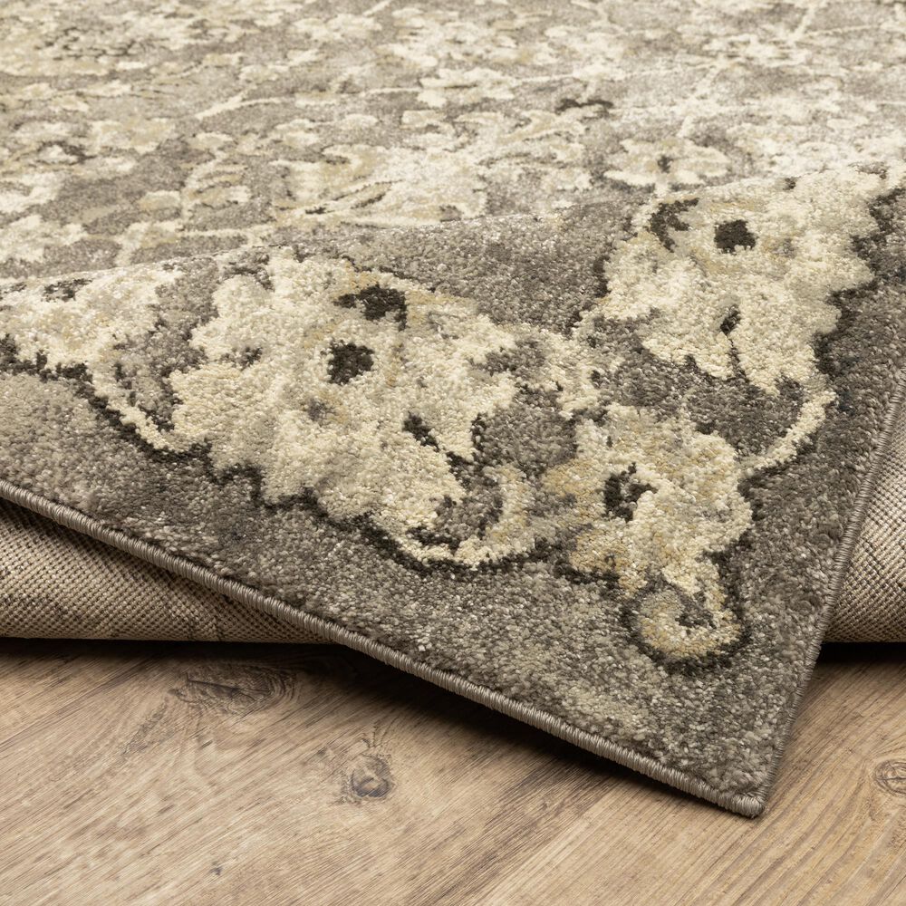Oriental Weavers Florence Hialeah 1002E 2&#39;3&quot; x 7&#39;6&quot; Grey Runner, , large