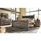 Ashley Wynnlow King Poster Bed in Gray, , large