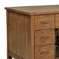 Pacific Landing Mayfair 3-Piece Kitchen Island with Extension Table in Dark Oak, , large