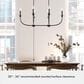 Hunter Southcrest 6-Light Linear Chandelier in Flat Matte Black, , large