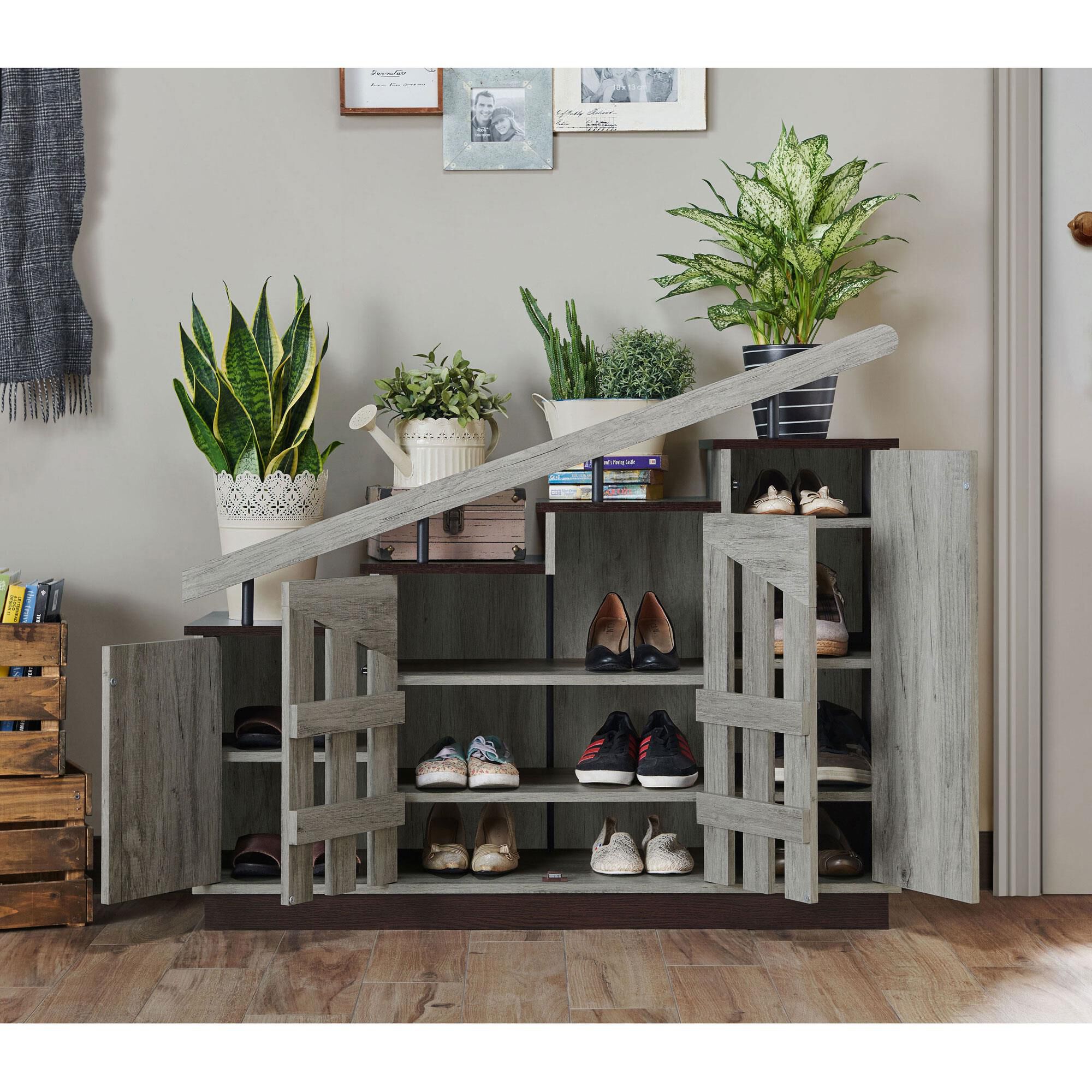 Grey shoe sales boxes