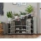Furniture of America Lewis Shoe Storage Cabinet in Vintage Grey, , large