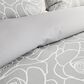 Timberlake Lavish Home 3-Piece King Bed of Roses Comforter Set in Rose Print & Soft Gray, , large
