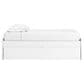 Ashley Onita Twin Platform Bed with No Headboard and 1 Side Storage in White, , large