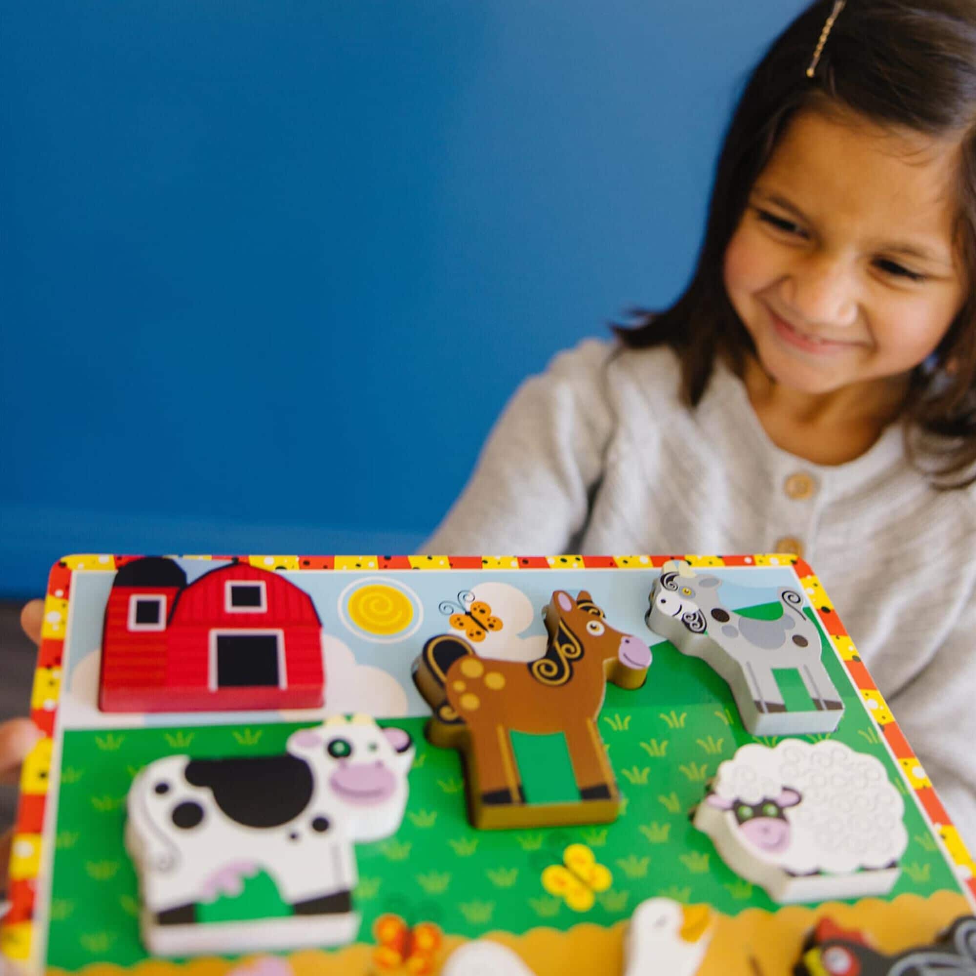 Melissa & doug farm chunky puzzle discount