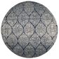 Safavieh Madison MAD604G 4" Round Navy and Silver Area Rug, , large