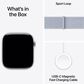 Apple Watch Series 10 GPS 46mm Silver Aluminum Case with Blue Cloud Sport Loop, , large