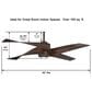Minka-Aire Artemis IV 64" Ceiling Fan with LED Light and Toned Tobacco Blades in Oil Rubbed Bronze, , large