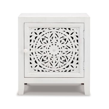 Signature Design by Ashley Fossil Ridge Accent Cabinet in White, , large