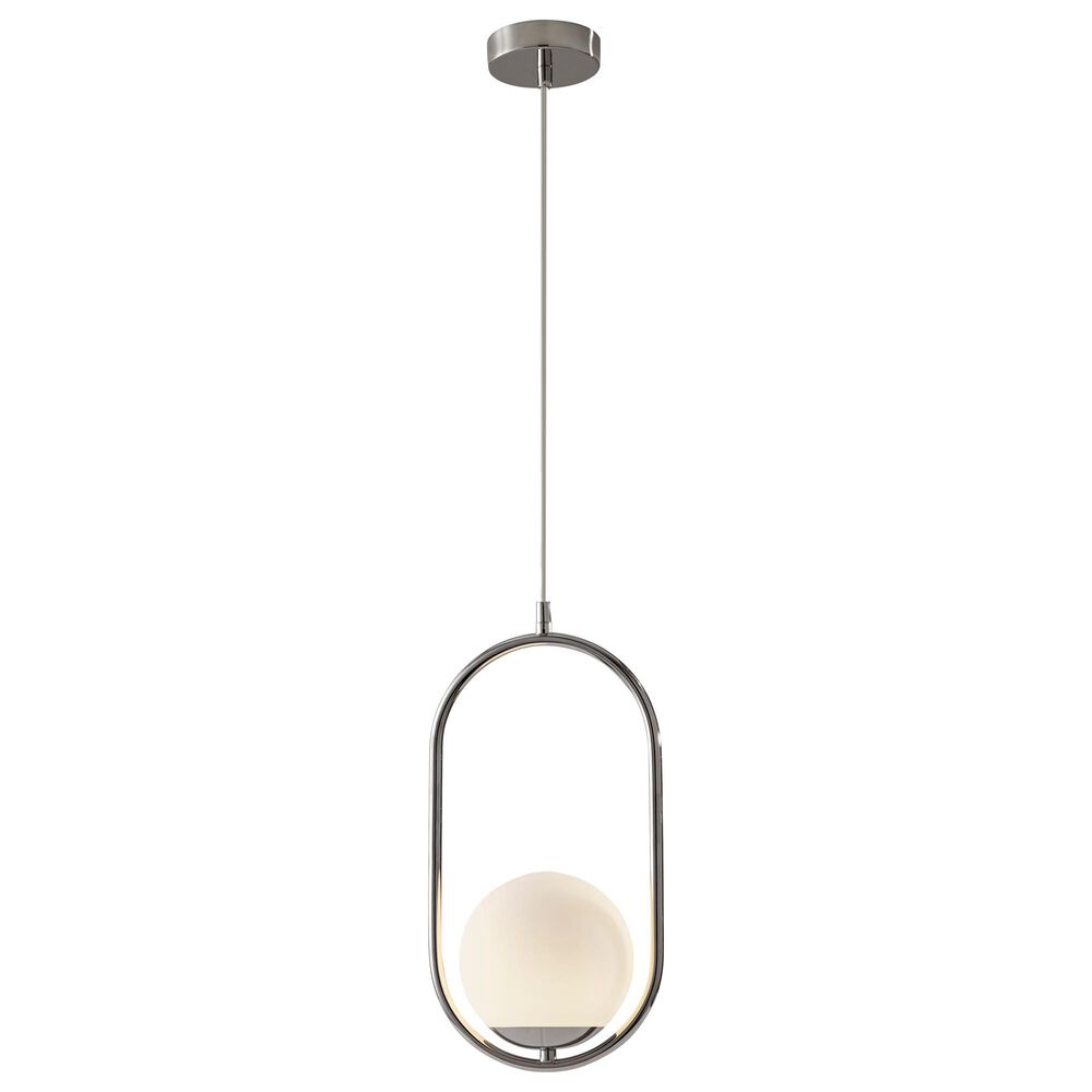 Adesso Sabrina LED Pendant in Polished Nickel, , large