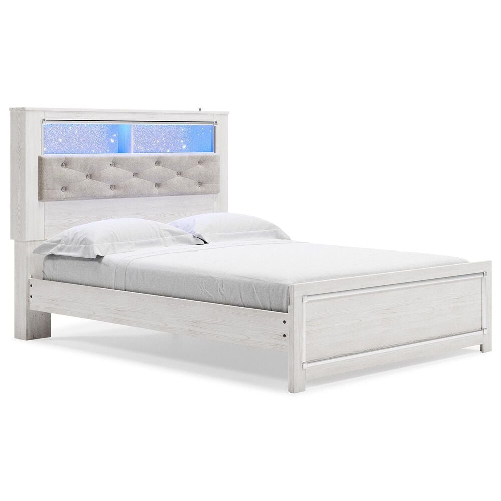 Ashley Altyra Queen Panel Bookcase Bed in White, , large