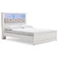 Ashley Altyra Queen Panel Bookcase Bed in White, , large