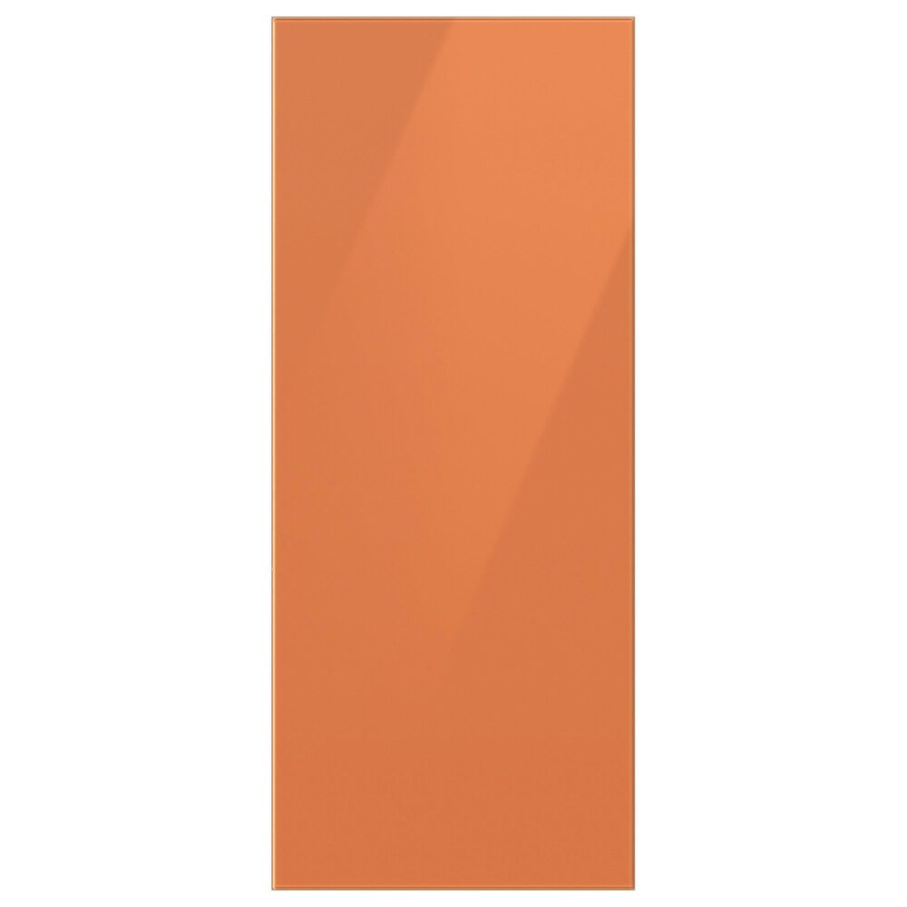Samsung Bespoke 3-Door French Door Refrigerator Top Panel in Clementine Glass, , large