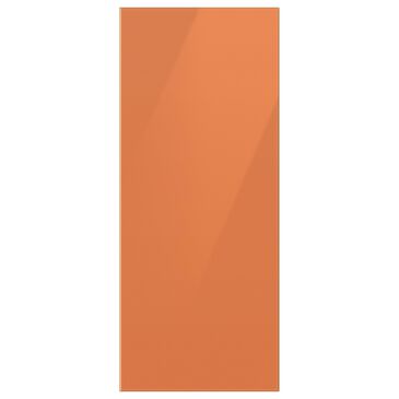 Samsung Bespoke 3-Door French Door Refrigerator Top Panel in Clementine Glass, , large