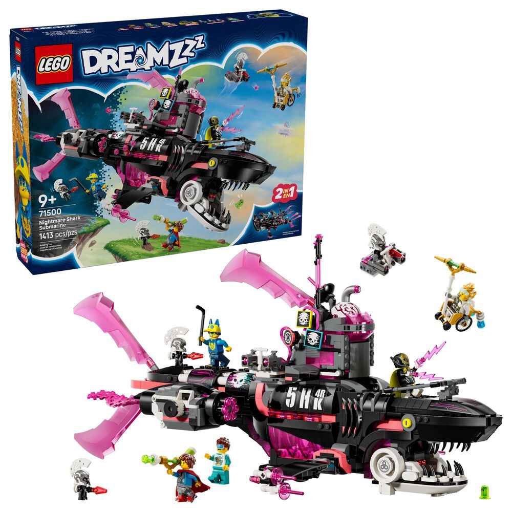 LEGO Dreamzzz Nightmare Shark Submarine Building Set, , large