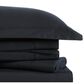 Pem America Brooklyn Loom Classic 4-Piece Queen Sheet Set in Black, , large