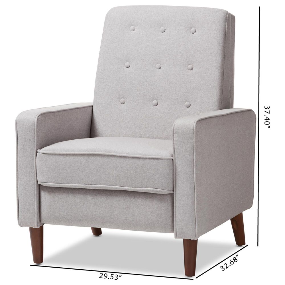 Baxton Studio Mathias Lounge Chair in Light Grey, , large