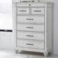 Ashley Kanwyn 7 Drawer Chest in Distressed Whitewash, , large