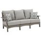Signature Design by Ashley Visola Stationary Sofa with Cushion in Gray, , large
