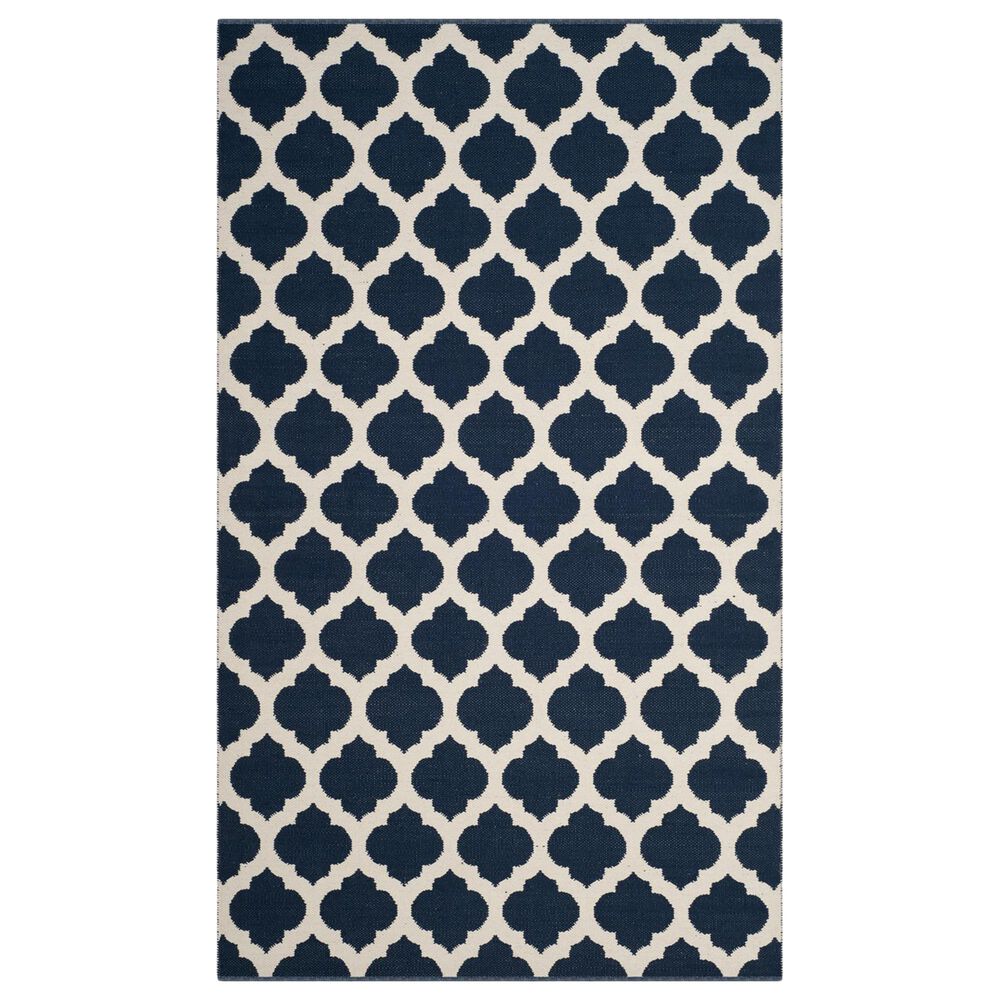 Safavieh Montauk 5' x 8' Navy and Ivory Area Rug, , large