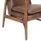 Classic Home Kiannah Accent Chair in Barrel Brown, , large