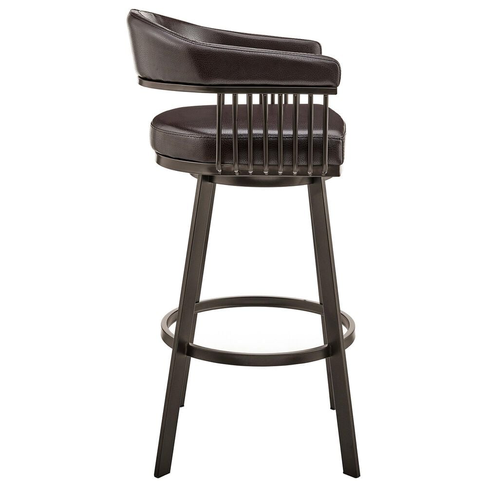 Blue River Bronson 30&quot; Swivel Barstool in Chocolate/Java, , large