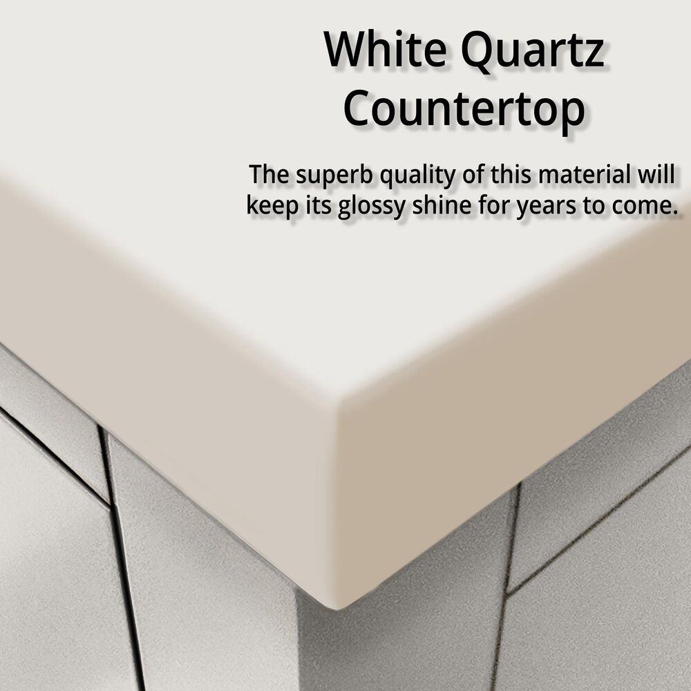 Lexora Home Castor 60&quot; Double Bathroom Vanity in White with White Quartz Top, Rectangular Sinks and 28&quot; Mirrors, , large