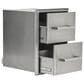 Coyote Outdoor 16" Double Storage Drawer in Stainless Steel, , large